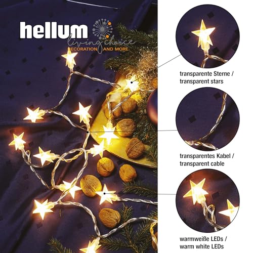 Hellum micro luci fatate stelle, 20 luci