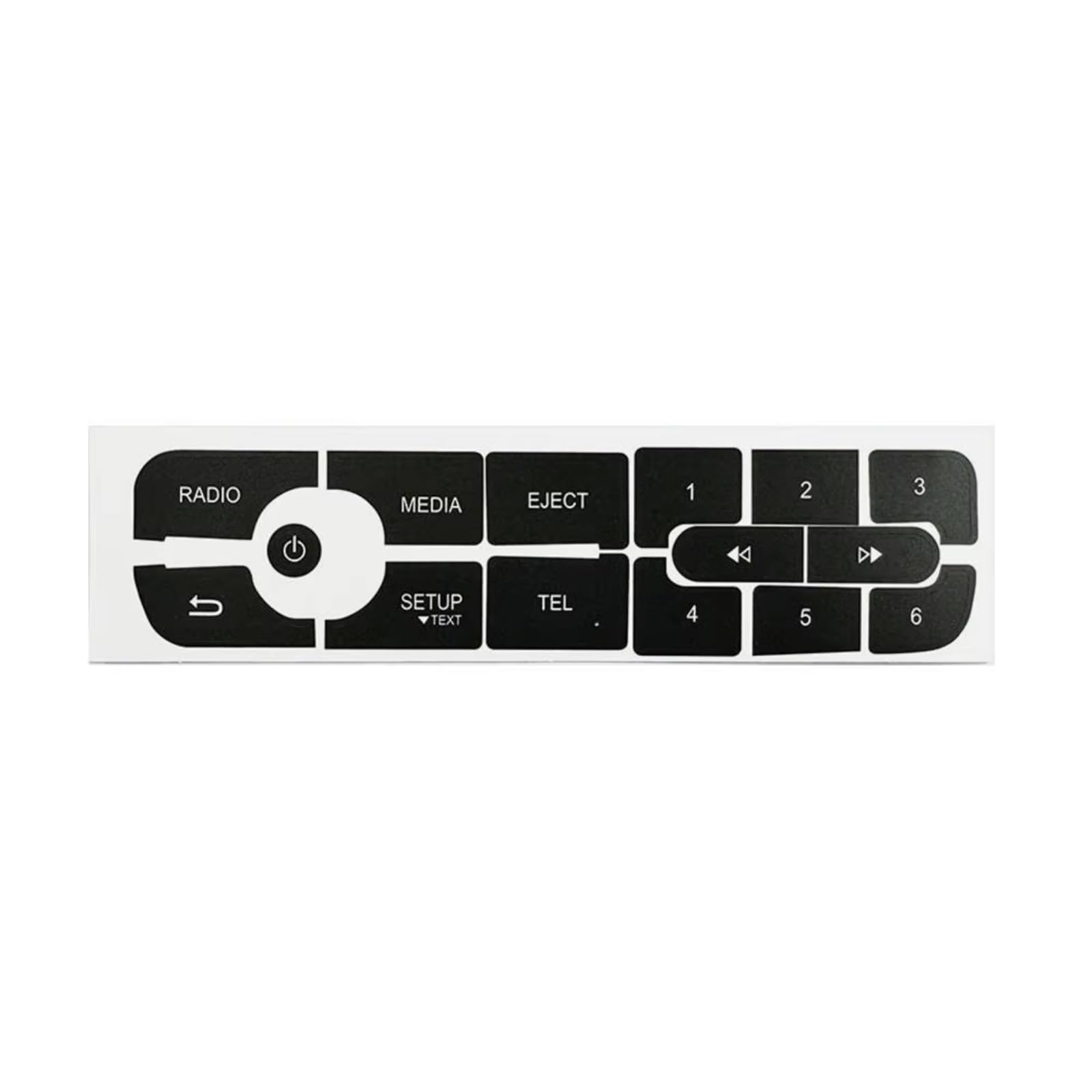 Modification Interior Compatible with Megane for Master for Scenic III Vehicles Car CD Radio Audio Button Repair Decals Stickers Accessories Replacement