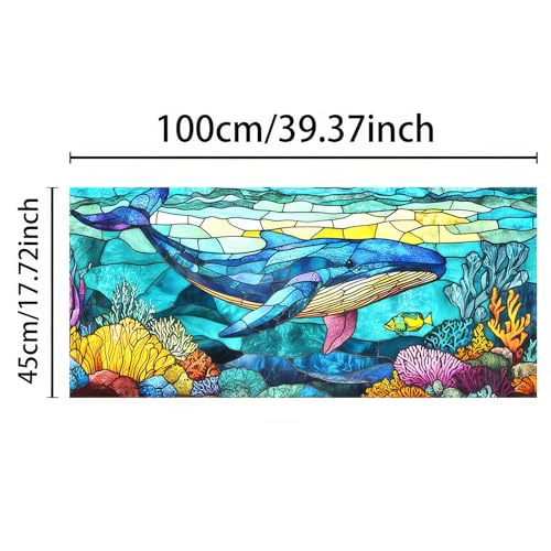 Vinilo decorativo para ventana BlissYard Ocean 39.3 x 17.7 in miniatura 5