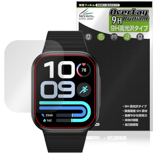 �~���r�b�N�X Xiaomi REDMI Watch 6 Lite �Ή� �\����� �ی� �t�B���� ���d�x 9H ���� PET�� ���{�� | ���d�x9H ������ �K���X���̕\�ʍd�x