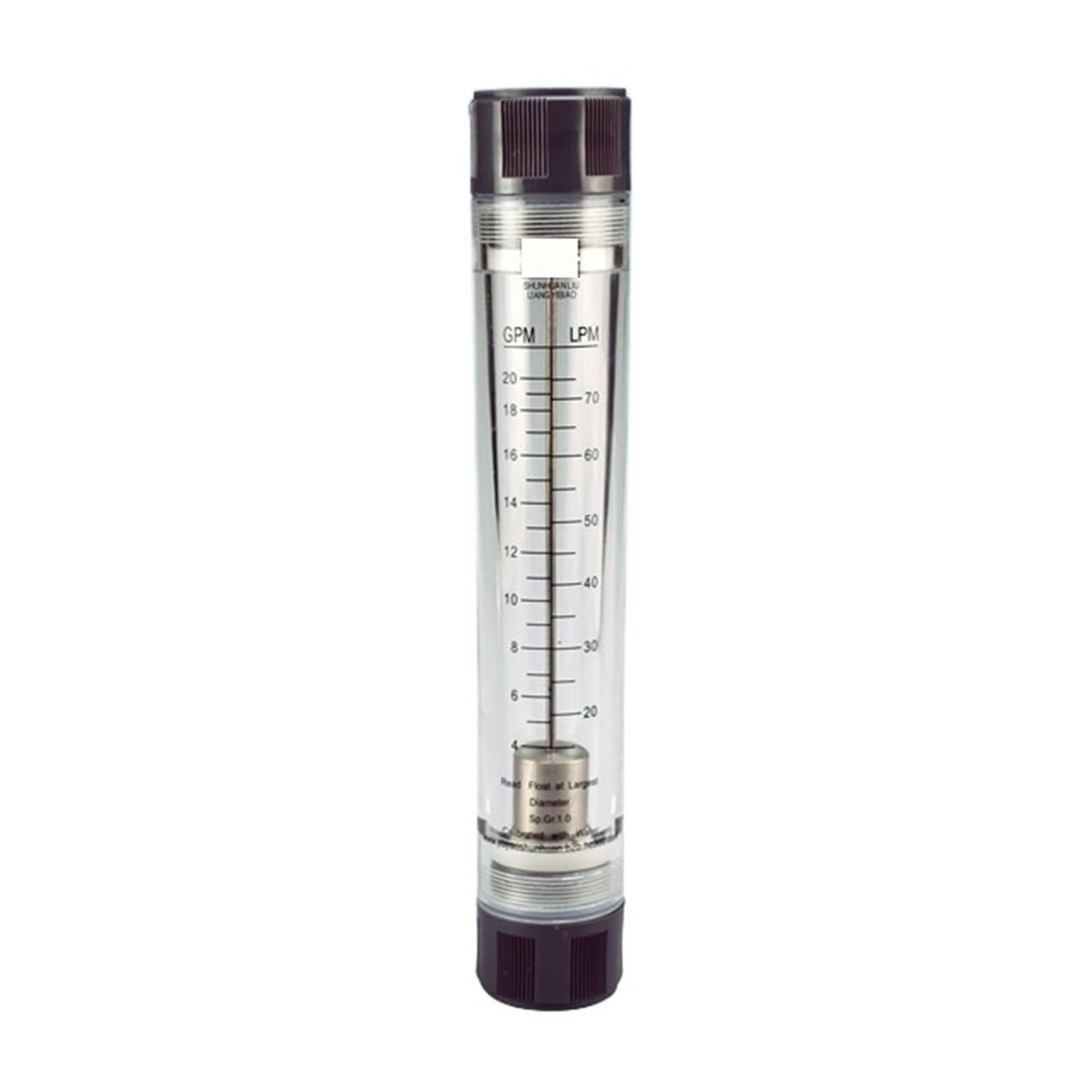 Débitmètre de liquide LZM-40G à haute résistance avec double échelle 30-300 LPM