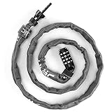 ULAC 自転車 チェーンロック 鍵 ダイヤルロック ケーブルロック バイク ロック ワイヤーロック 高切断対抗 ケーブルロック 盗難防止 頑丈 4桁暗証番号