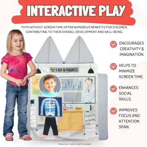 Image of Couch Swag Play Panel for Childrens Foam Sofa Kids Couch (Hospital)
