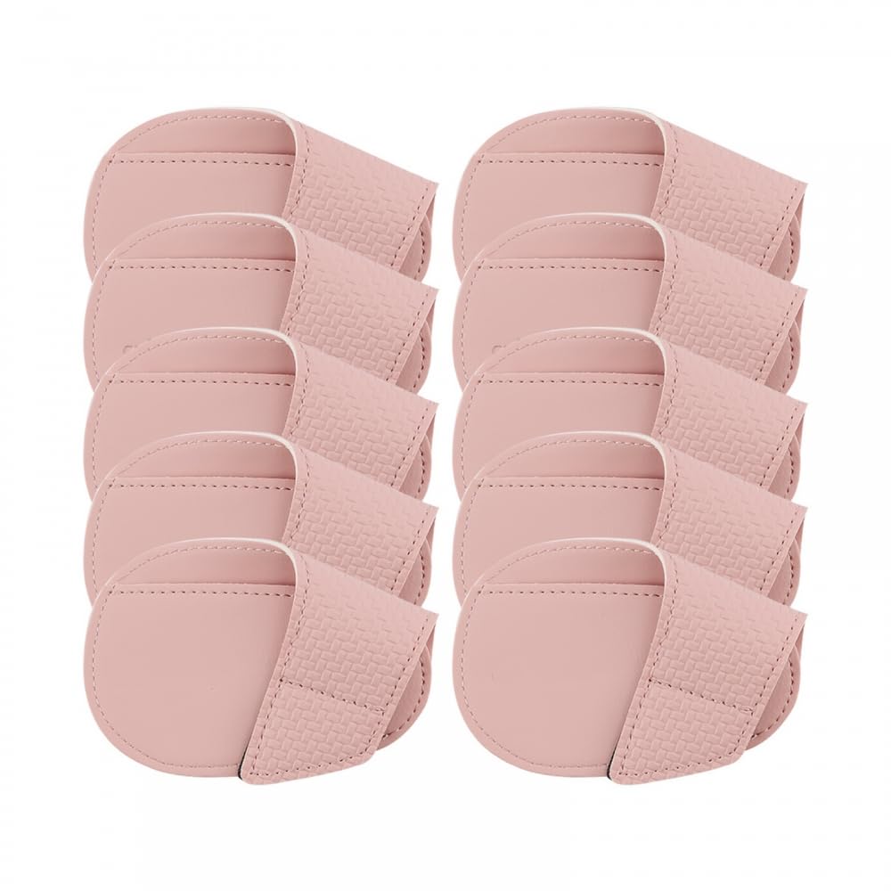 MiOYOOW 10PCS Golf Putter Head Cover, PU Leather Golf Headcover Glof Iron Club Cover for Men Women
