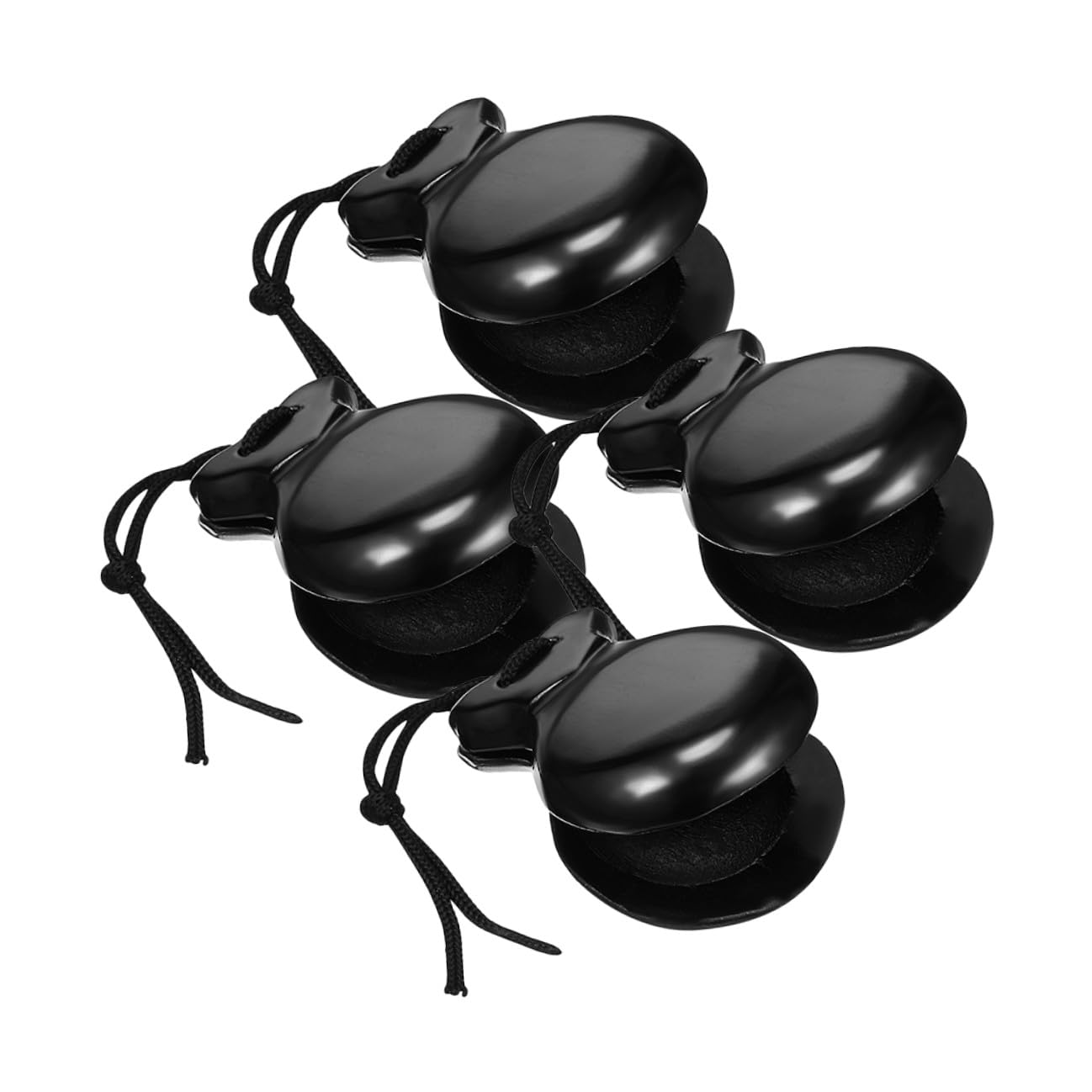 Nacchere in Legno 4 Pezzi Compatte e Leggere Superficie Liscia per Strumenti a Percussione Piccoli per Flamenco e Musica Tradizionale