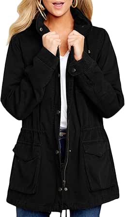 Anorak Jackets Plus Size Utility Jacket With Hood Womens Utility - Main Image