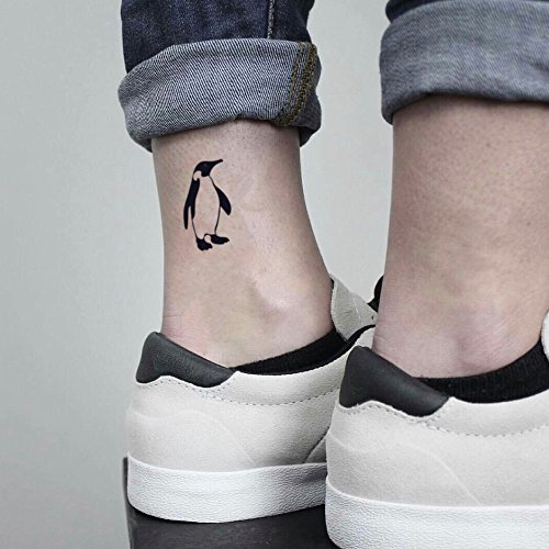 Penguin Temporary Fake Tattoo Sticker (Set of 2) - www.ohmytat.com