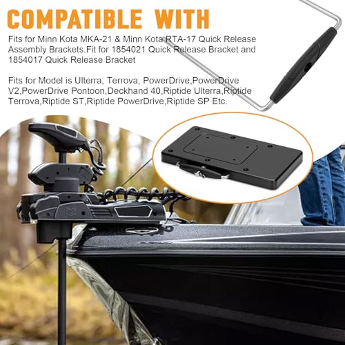 CHAR YONG 2990906 Handle Assembly Fits for Minn Kota U-Handle Quick Release Bracket Handle PD/AP,Compatible with MKA-21 RTA-17 Trolling Motor Quick Release Bracket,Handle Measures 5-3/4\" in Width - Thumbnail 4