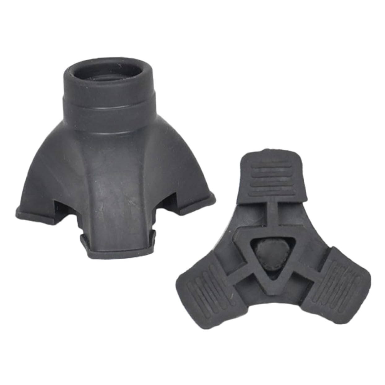 HAPINARY 2pcs Crutch Pads Rubber Tips for Canes Walking Cane Accessories Crutch Feet Sleeves Non-Slip Crutch Feet Tip Crutches Pads Crutch Replacement Tips Cane Replacement Tips Crutch Tips