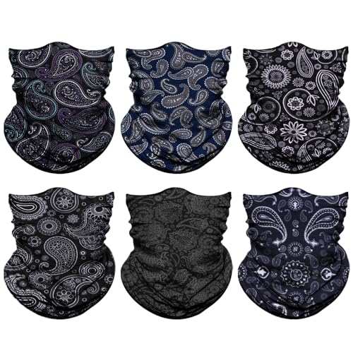 Image of Neck Gaiter for Men Women Headwear Bandana Head Wrap Face Scarf Mask Cover Warmer Balaclava-Seamless & Versatile