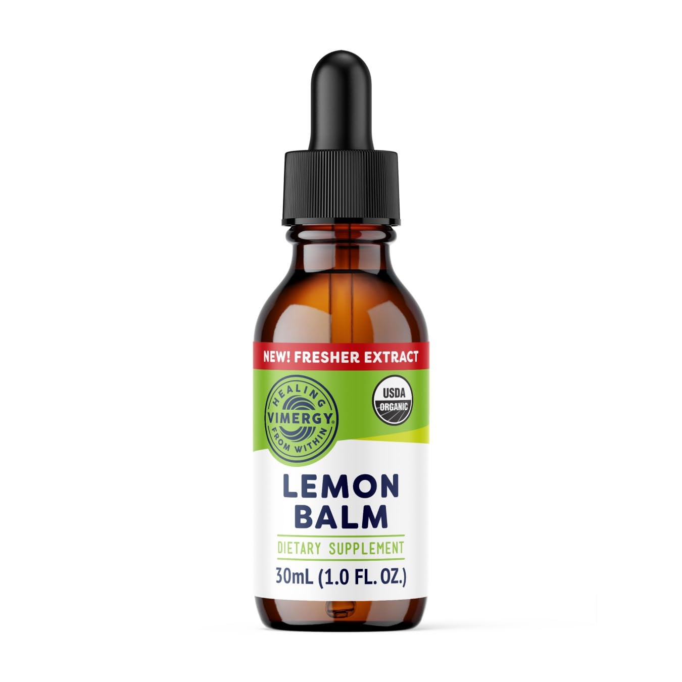USDA Organic Lemon Balm Tincture Herbal Supplement – Can be Used in Tea - Non-GMO, Alcohol-Free – 30 mL (1 mL/Serving)