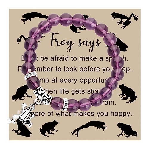 Frog Bracelet Froggy Bangle Frog Lover Gift Inspirational Frog Gift for Animal lover