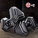 Hanteln Ein Paar Kleinen Gewicht gummierten Dumbbells for Anfänger Dumbbells gefüllten Dreieck Design Haus Fitnessgeräte for Gym Startseite Bodybuilding Training (schwarz) Fitness-Hanteln Trainieren