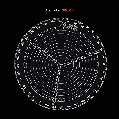 300Mm /11.8Inch Round Center Finder Compass For Wood Turners Lathe Work Clear Acrylic Drawing Circles Diameter #TOP6