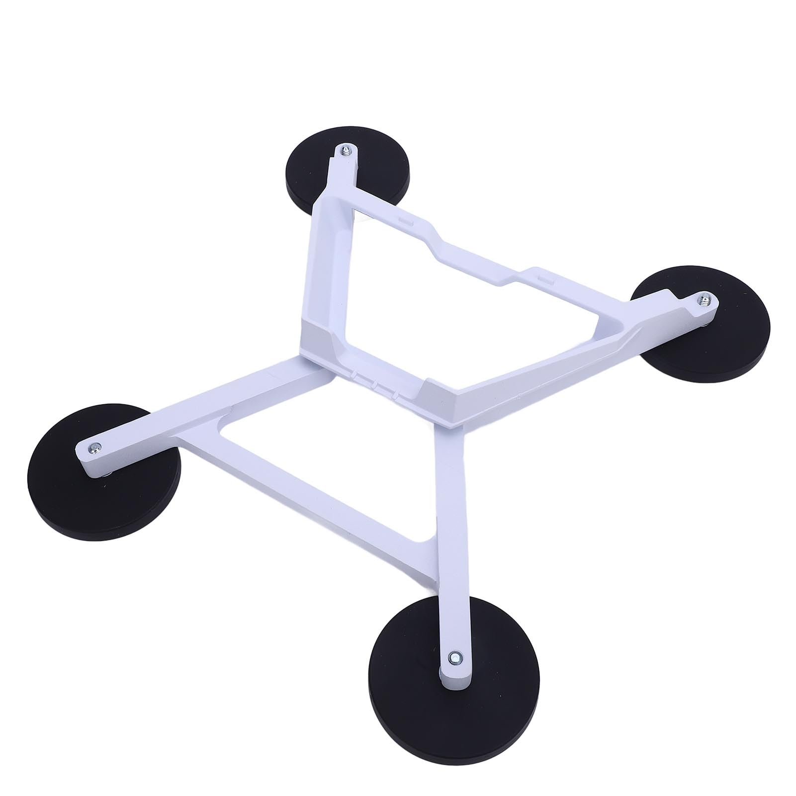 Qcwwy Staffa di Auto in Lega di Alluminio Bianco Robusto per Antenna Mini su Scala, Elevata capacità di Carico, Uso Versatile per Auto e