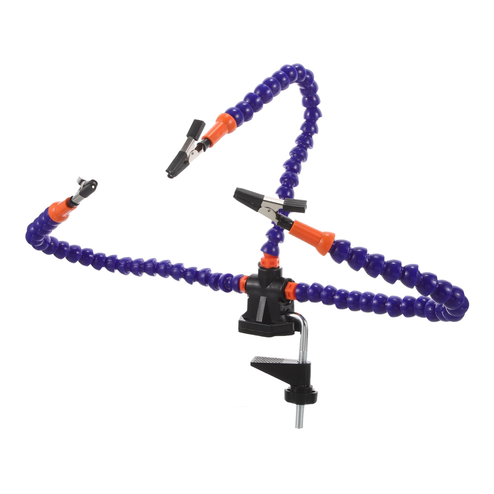 Mikikit 5sets Supporto Per Saldatura Con Braccia Flessibili e Pinze Stazione Per Riparazione Pcb Utensile Versatile Per Progetti Di Fai Te e Modellismo