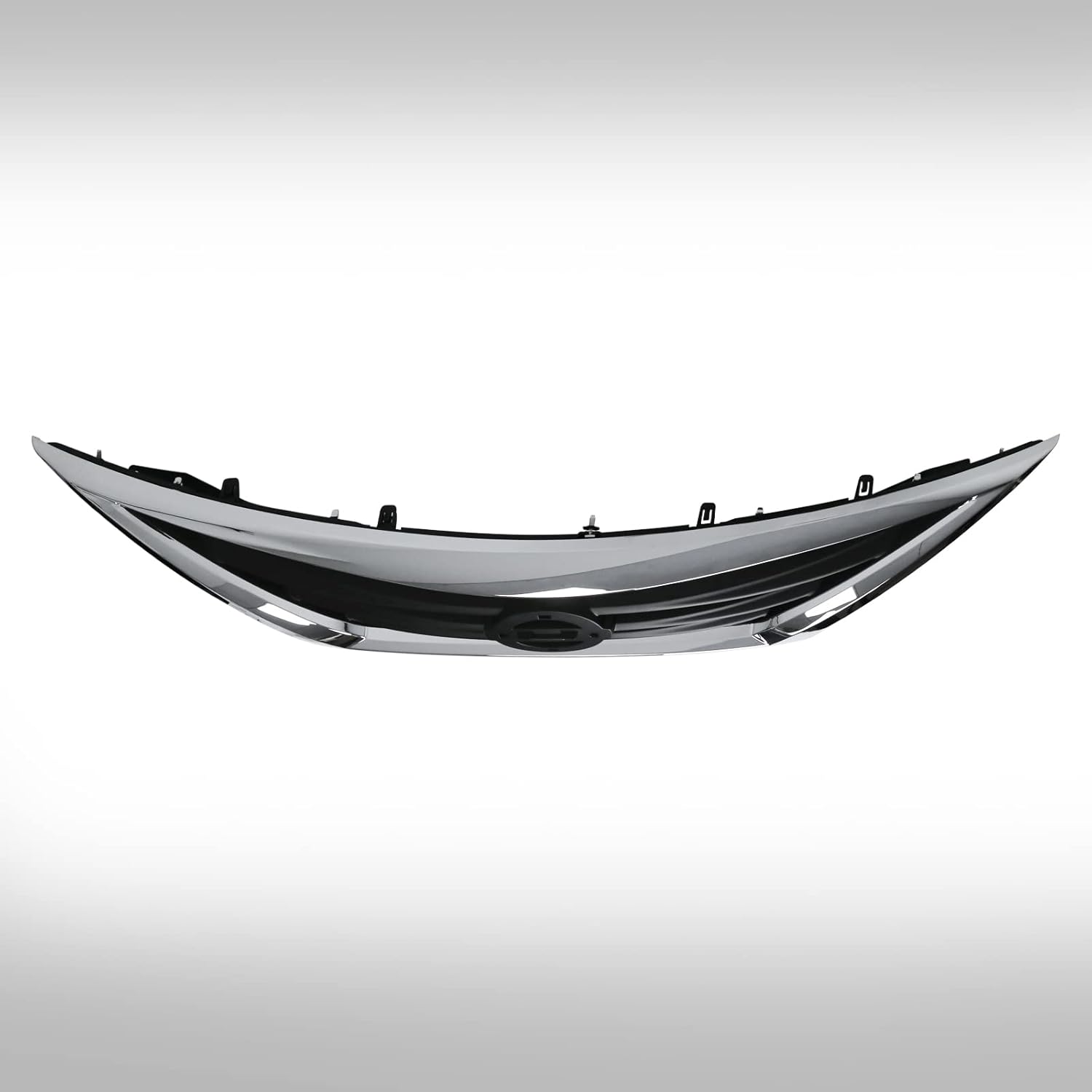 Front Bumper Black Air Intake Grille Replacement Shroud Front Air Intake Grill Replacement Kit with Chrome Trim Compatible 2015 2016 2017 2018 2019 Versa