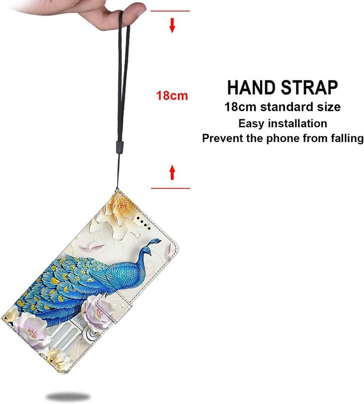 Image of for OnePlus 11R 5G Printed PU Leather Magnetic Wallet Case Flip Cover for OnePlus 11R 5G (Peacock), Beige