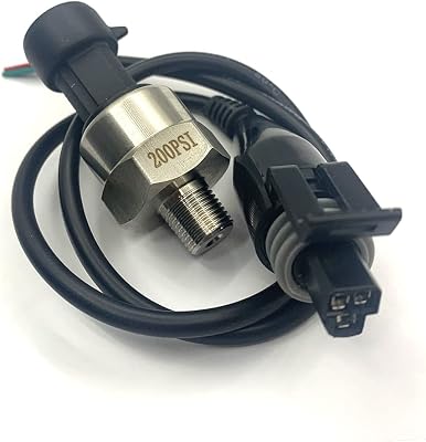 5V 1/8NPT Oil Fuel Air Pressure Transducer Stainless Steel Transmitter Sensor 200PSI 200 PSI