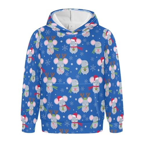 Christmas Candy Cane Youth Hoodie Sweatshirt