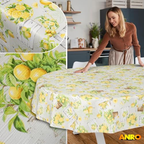 Nappe de jardin lavable et imperméable motif citron - 6