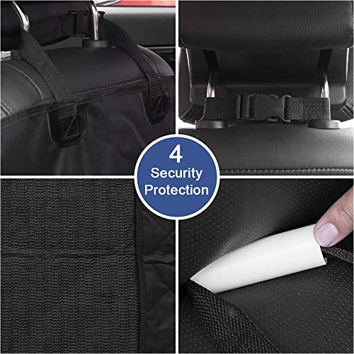 Image of HONEST OUTFITTERS Dog Car Seat Cover 2 Pack, Waterproof Front Seat Car Cover for Cars, Trucks, and Suvs, Pet Front Cover for Cars, Nonslip Dog Seat Cover, Black