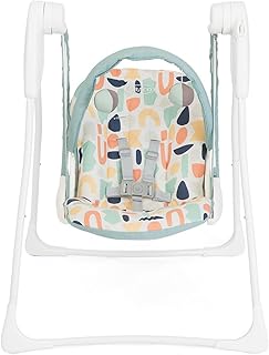 Graco Baby Delight Swing with 2 Swing speeds, Compact fold and Lightweight at only 4.67kg, for Rest for Play. Suitable from Birth to Approx. 6 Months (0-9kg), Playtime Fashion