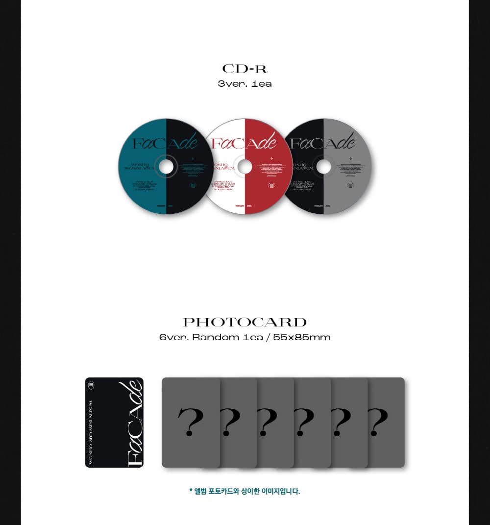 Amazon.co.jp: WONHO - 3rd mini アルバム FACADE ジュエルケース ver
