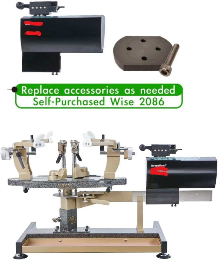 D-U-N-S® Certified Tennis Stringing Machine - Stringing Machine for Racquets - Silver Black/Gold -Full Metal Tennis Stringing Machine