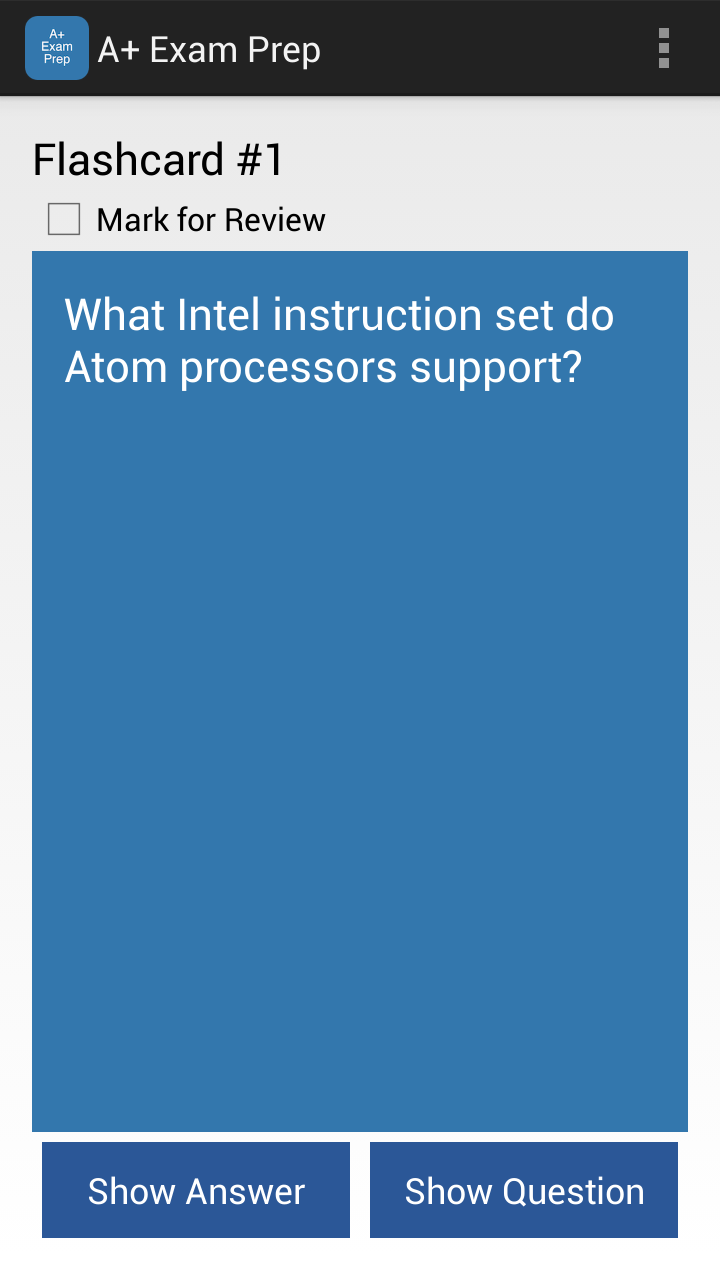 A+ Exam Prep - App on Amazon Appstore