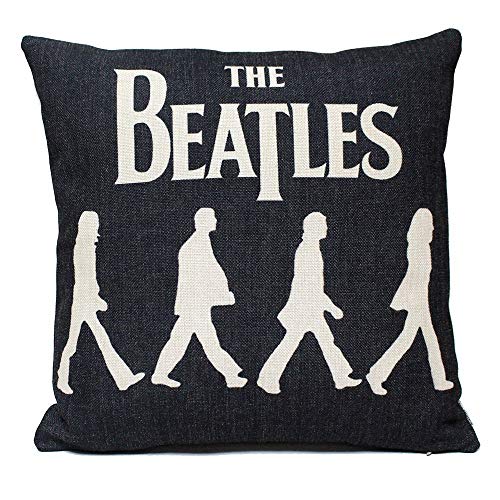 8888CASE Brockou Tletstore Wcases Walking The Beatles Taies d’oreillers (40cmx40cm) - Les Beatles, Paul McCartney, John Lennon, RIngo Starr, George Harrison 8888CASE Brockou Tletstore Wcases Walking The Beatles Taies d'oreillers (40cmx40cm)