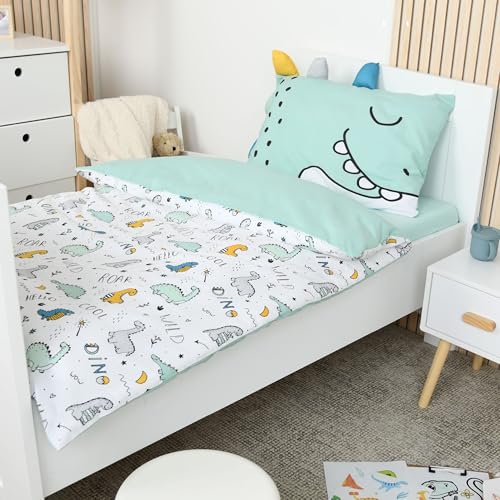 Baby Bettwäsche Set (2-teilig) aus 100% Baumwolle Oeko-Tex - Deckenbezug...