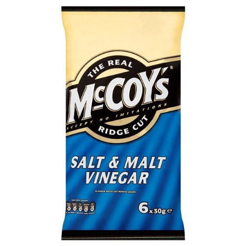 Crisps Mccoy's Ridge Cut Salt & Vinegar 6X6X30G