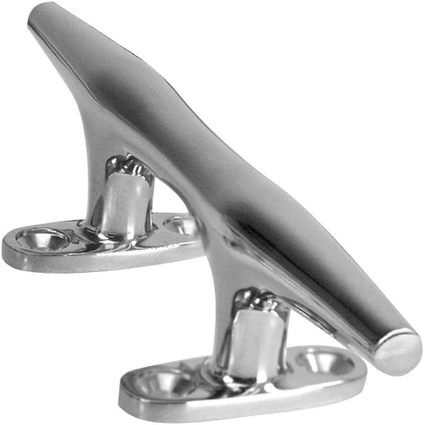 Whitecap Heavy Duty Hollow Base Stainless Steel Cleat - 12 Marine RV Boating Accessories