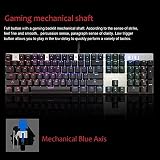 Wired Gaming Mechanical Keyboard and Mouse Combo Blue 104 Keys Wired Gaming Mechanical Keyboard and Mouse Combo Blue 104 Keys