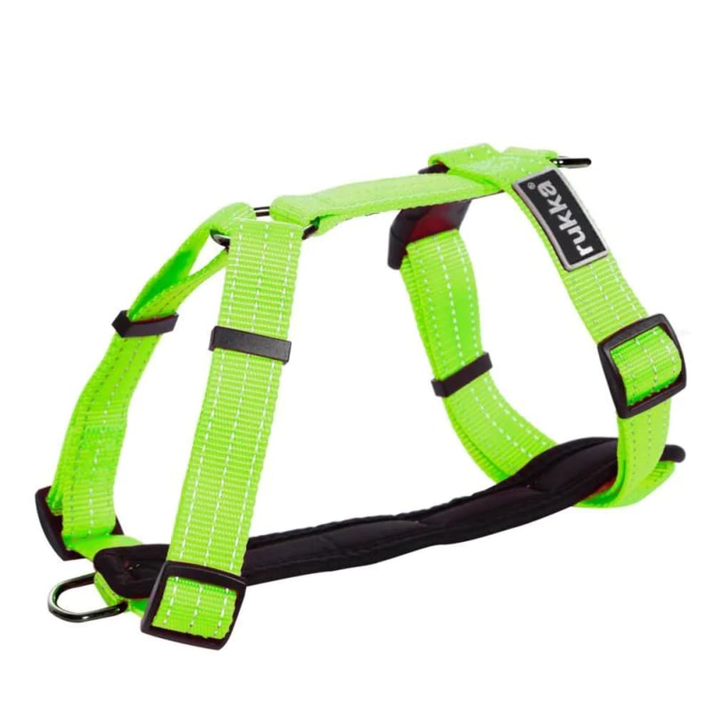 Rukka Arnés para perros y cachorros - Arnés para perros y cachorros, color amarillo neón, talla S