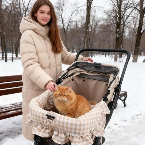 Tapis pour poussette pour chien et chat coussin de transport doux
