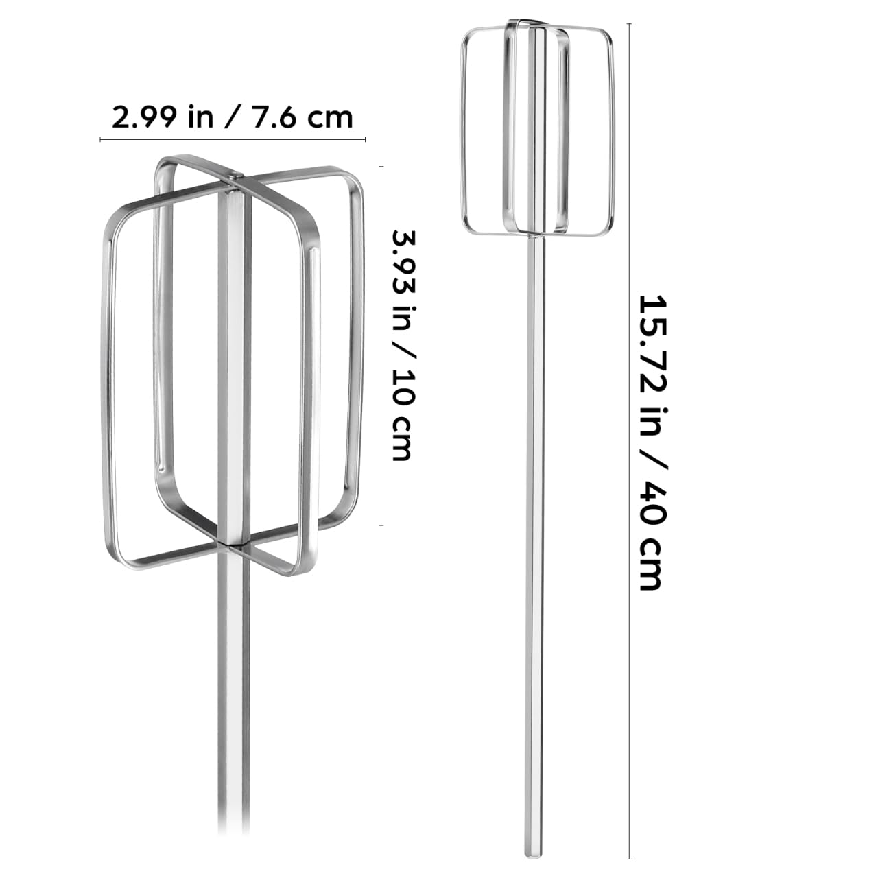 DOITOOL Frusta da cucina in acciaio inox, per trapano e carne, per mescolare carne, salse e paste, robusto agitatore a mano con manico ergonomico