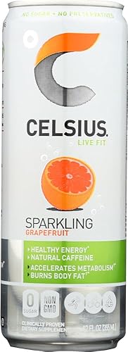 Bebida energizante natural fitness Live Fit de Celsius 24-paquete de 1