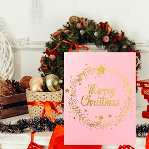 20 Sheets 8 1/2 X 11 Thick Paper Cardstock Blank Cards Colorful For Diy Crafts Cards Making, Invitations, Scrapbook Supplies (Pink) #TOP6