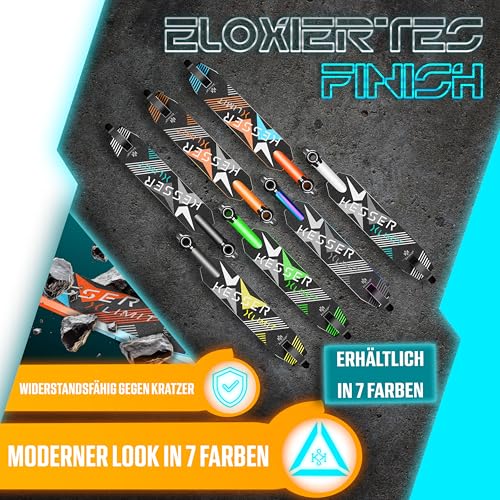 KESSER&reg; Stunt Scooter X-Limit - 360&deg; Lenkung Robuster Funscooter Stuntscooter mit ABEC 9 Kugellagern, 100 mm PU R&auml;der, Kickscooter Tretroller Cityroller Trick Roller f&uuml;r Kinder Erwachsene, Rot