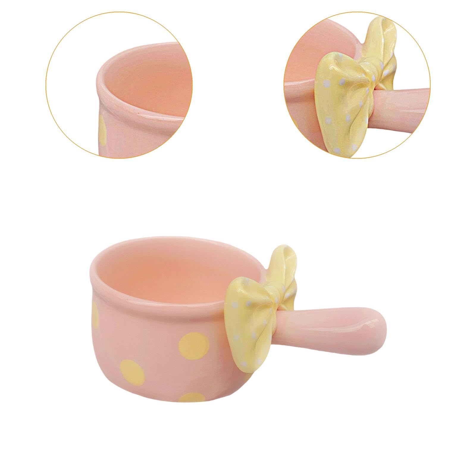 perfk Ciotola per zuppa di cipolle francese in ceramica con manici, ciotola per insalata di frutta da 600 ml per pasta, ristorante, stufato di manzo, Rosa