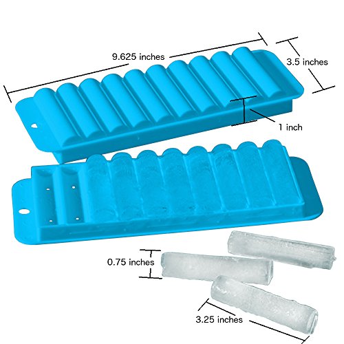 4 Bandejas plásticas para hacer hielo en tubos - set 2 piezas miniatura 4