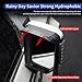 Rearview Mirror Rain Guard for 2024–2025 Toyota Land Cruiser 250 LC250 1958 Prado ABS Mirror Visor Shield, Anti-Rain & Anti-Fog Eyebrow Cover External Modification Accessories (Black)