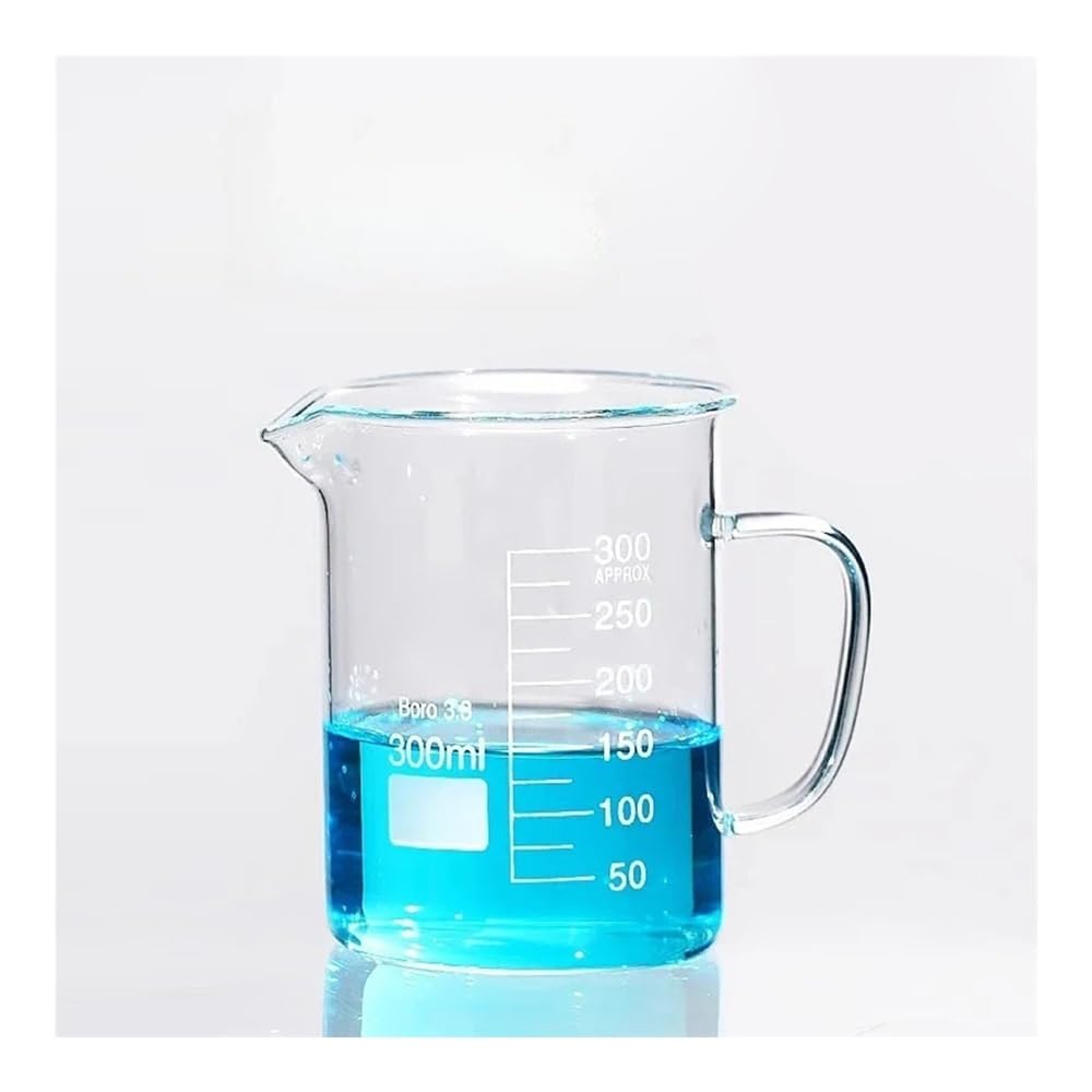 Attrezzature e forniture di laboratorio 1 becher in vetro da laboratorio 50 ml, 100, 250, 500, 1000 con manico, bilancia, misurino, attrezzatura