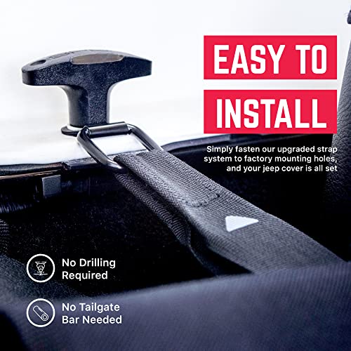 Image of GPCA Cargo Cover for Jeep Wrangler 2007-2018, JK 2-Door Soft /Hardtop