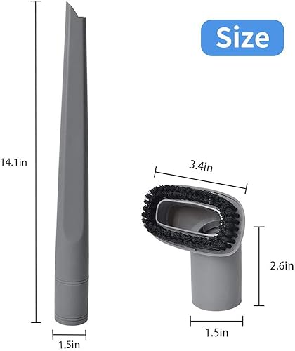 Miniatura 5 de Ytaland - Juego de 2 herramientas para grietas y cepillo para polvo compatible con Shark Navigator Lift-Away Aspiradora modelos NV350, NV352, NV355,