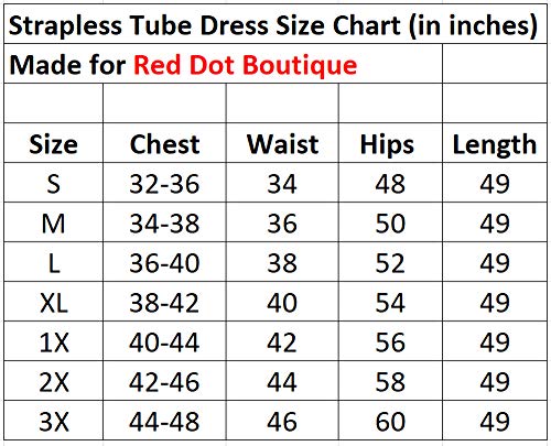 811 - Smocked Chest Strapless Tube Long Maxi Beach Cover-up Dress (Black, 3X)