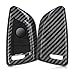 Produktbild kwmobile Autoschlüssel Hülle kompatibel mit BMW 3-Tasten Smart Key Autoschlüssel - Hardcover Schutzhülle Schlüsselhülle Cover Carbon Schwarz