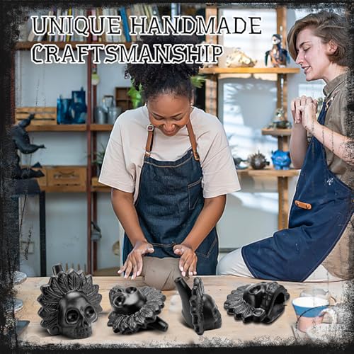 NCTNCX Aztekische Todespfeife, Authentische Menschlich Klingende Schreie, Aztec death whistle, Schreiende Azteken-Kriegspfeife, Real Screaming Aztec Death Whistle (Schwarz)